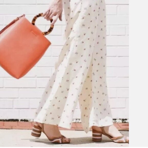 Anthropologie Feather Bone Womens Talese Cherry Wide Leg Pants - Picture 3 of 8